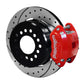 Wilwood D154 P/S P-B Kit Drilled-Red Mopar/Dana 2.50in Off w/Snap Ring Brng