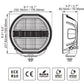Go Rhino Xplor Blackout Series Maxline LED Hi/Low Beam w/Multi DRL (Surface Mount) 9in. - Blk