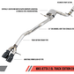 AWE Tuning Mk5 Jetta Mk6 Sportwagen 2.5L Track Edition Exhaust - Diamond Black Tips