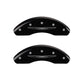 MGP 4 Caliper Covers Engraved Front & Rear Style 2/Chrysler Wing Black finish silver ch