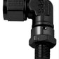 Fragola -8AN Female Nut x 7/8-14 (10) O-Ring 90 Degree Swivel - Black