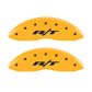MGP 4 Caliper Covers Engraved Front & Rear RT1-Truck Yellow Finish Black Char 2007 Dodge Charger