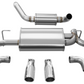 Corsa 18+ Jeep Wrangler JL 2.5in Dual Rear Exit Polished Tips Touring Axle-Back Exhaust