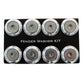 NRG Fender Washer Kit w/Color Matched M8 Bolt Rivets For Plastic (Silver) - Set of 8