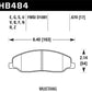 Hawk 2008-2009 Ford Mustang Bullitt 4.6 HPS 5.0 Front Brake Pads