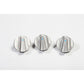  Alum Climate Control Knob Set Blue
