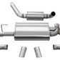 Corsa 18+ Jeep Wrangler JL 2.5in Dual Rear Turn Down Exit Touring Axle-Back Exhaust