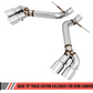 AWE Tuning 16-19 Chevrolet Camaro SS Axle-back Exhaust - Track Edition (Quad Chrome Silver Tips)