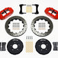 Wilwood Narrow Superlite 6R Front Hat Kit 12.88in Drill Red Honda S2000