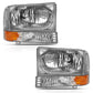 ANZO 2000-2004 Ford Excursion Crystal Headlight