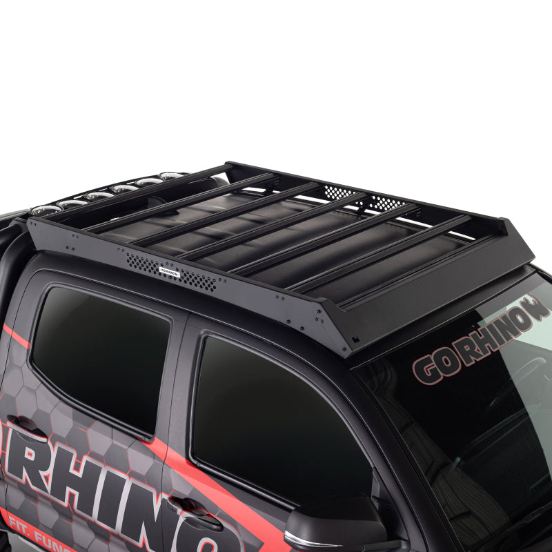 Go Rhino 16-21 Toyota Tacoma Ceros Low Profile Roof Rack Textured Black