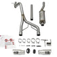 aFe Rebel Series CB 2.5in Dual Center Exit SS Exhaust w/ Polish Tip 07-15 Jeep Wrangler 3.6L/3.8L V6