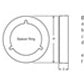 Hella Courtesy Lamp Rnd Blue Md12 Wh Rim 2Xt