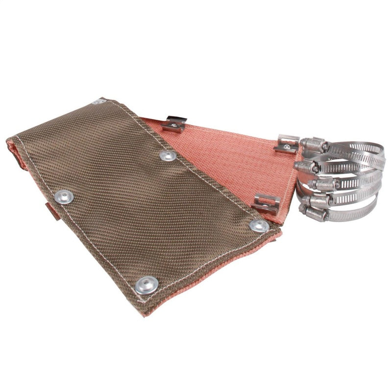 DEI Pipe Shield 6in w x 3ft - w/Stainless Steel Clamps - Titanium