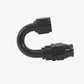 Aeromotive PTFE Hose End - AN-08 - 180 Deg - Black Anodized