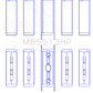 King GMC LS1 / LS6 / LS3 (Size STDX) Bi-Metal Performance Main Bearing Set