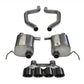 Corsa 2015 Chevy Corvette Z06 3in Axle Back Exhaust, Black Quad 4.5in Tip (Xtreme)