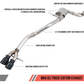 AWE Tuning Mk6 GLI 2.0T - Mk6 Jetta 1.8T Track Edition Exhaust - Diamond Black Tips