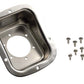 Kentrol 78-95 Jeep CJ/Wrangler YJ Gas Filler Neck - Polished Silver