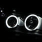 ANZO 2008-2010 Scion Xb Projector Headlights w/ Halo Black