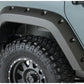 Bushwacker 07-18 Jeep Wrangler Unlimited Pocket Style Flares 2pc 4-Door Sport Utility Only - Black