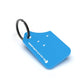 Rally Armor Mini UR Mud Flap Keychain - Blue w/ White Logo