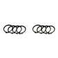 Yukon Gear (4) Full Circle Snap Rings / Fits Dana 60 733X U-Joint w/ Aftermarket Axle