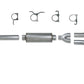 Diamond Eye KIT 4in TB DUAL AL: 94-97 FORD 7.3L F250/F350 PWRSTROKE NFS W/ CARB EQUIV STDS