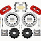 Wilwood AERO4 Rear Kit 14.00 Drilled Red 2007-2011 BMW E90 Series w/Lines