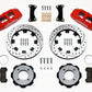 Wilwood Dynapro 6 Front Hat Kit 12.19in Drilled Red 2011 Fiesta