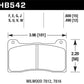 Hawk Wilwood 7812 HP+ Race Brake Pads