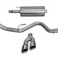 Corsa 2015 Ford F-150 5.0L V8 (Super Crew Cab) Polished Sport Single Side Dual 4in Tips CB Exhaust