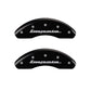 MGP 4 Caliper Covers Engraved Front & Rear Impala Black finish silver ch