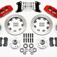 Wilwood Dynapro 6 Front Hub Kit 12.19in Drilled Red 67-69 Camaro (*Line Kit Needed*)