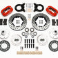 Wilwood Dynapro Dust-Boot Front Kit 11.00in Dril Red 1965-1969 Mustang Disc & Drum Spindle