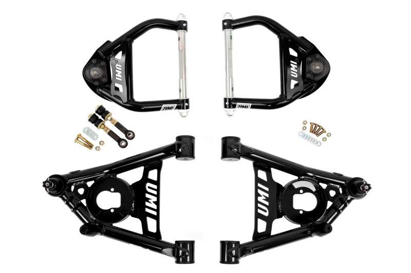 UMI Performance 64-72 GM A-Body Front A-arm Kit 1/2in taller upper ball joints