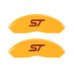 MGP 4 Caliper Covers Engraved Front & Rear No bolts/ST Yellow finish black ch