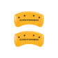 MGP 4 Caliper Covers Engraved Front Camaro Rear Gen 4/Ss Yellow Finish Black Char 1998 Chevy Camaro