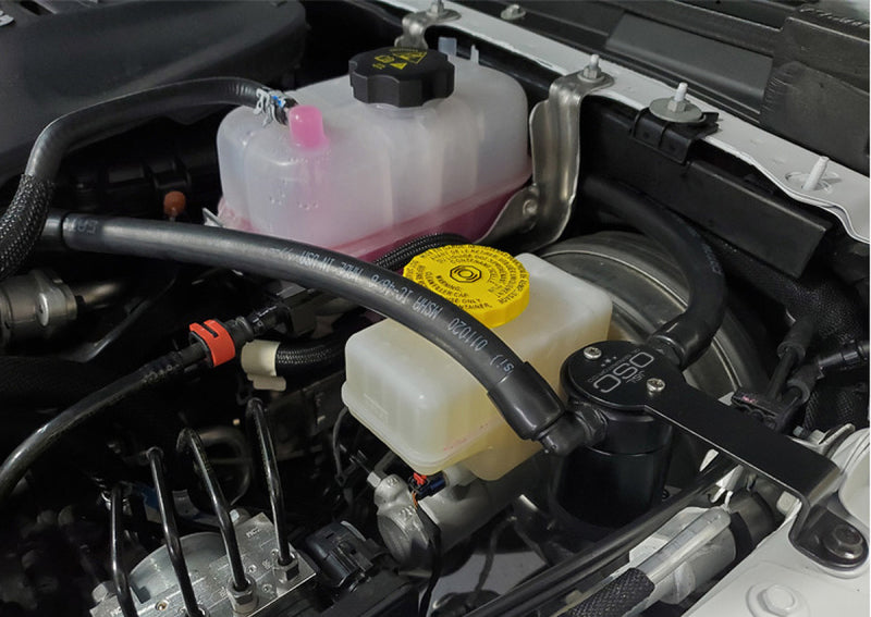 J&L 18-22 Jeep Wrangler JL 3.6L Driver Side Oil Separator 3.0 - Black Anodized