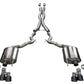 Corsa 18-20 Ford Mustang GT Convertible w/o Active Valves Xtreme Cat-Back w/ Black PVD 4in Tips