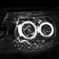 ANZO 2005-2011 Toyota Tacoma Projector Headlights w/ Halos Chrome