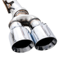AWE Tuning 4th Gen GM 1500 6.2L 0FG Catback Split Rear Exit (w/ Bumper Cutouts) - Quad Chrome Tips