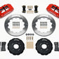 Wilwood FSLI4 Front Hat Kit 13.00in Drilled Red Nissan 240SX