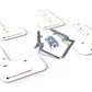 Rally Armor 17-21 Honda Civic Sport & Touring (Hatch) White UR Mud Flap w/ Black Logo