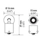 Hella Bulb 67 12V 8W 4CP BA15s G6