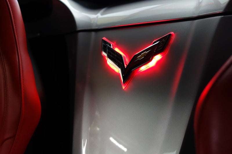 Oracle Corvette C7 Rear Illuminated Emblem - Amber