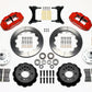 Wilwood Narrow Superlite 6R Front Hub Kit 12.88in Red 79-87 GM G Body