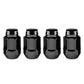 McGard Hex Lug Nut (Cone Seat Bulge Style) 1/2-20 / 3/4 Hex / 1.45in. Length (4-pack) - Black