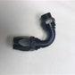Fragola -10AN Male Rad Fitting x 120 Degree Pro-Flow Hose End - Black