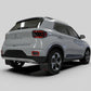 Rally Armor 20-22 Hyundai Venue Black Mud Flap Grey Logo